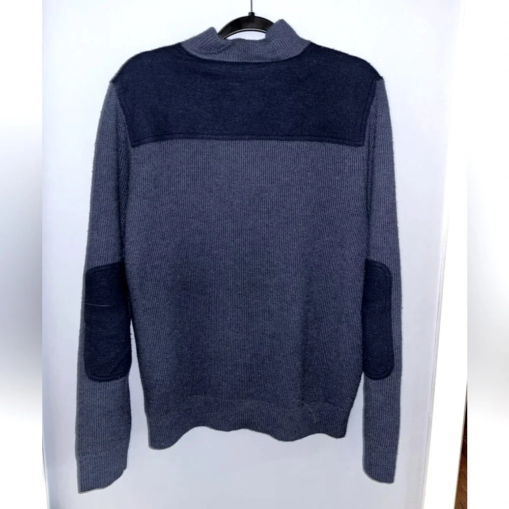 Vineyard Vines Merino 1/4 Zip Sweater Mens XL Navy